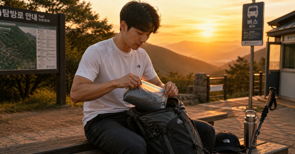 산행 땀냄새 완벽 차단: 이너웨어 냄새 제거·기능성 의류 세탁 관리 & 대중교통 에티켓 가이드 banner